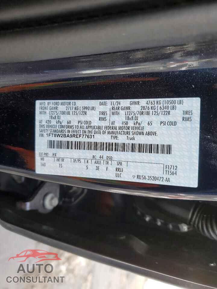 FORD F250 2024 - 1FT8W2BA9REF77631