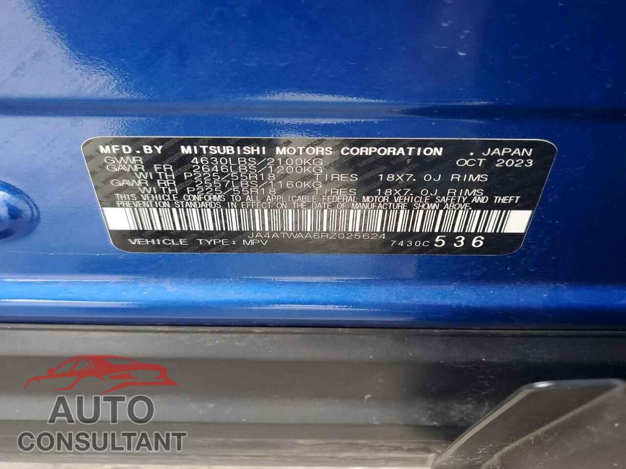 MITSUBISHI ECLIPSE 2024 - JA4ATWAA6RZ025624