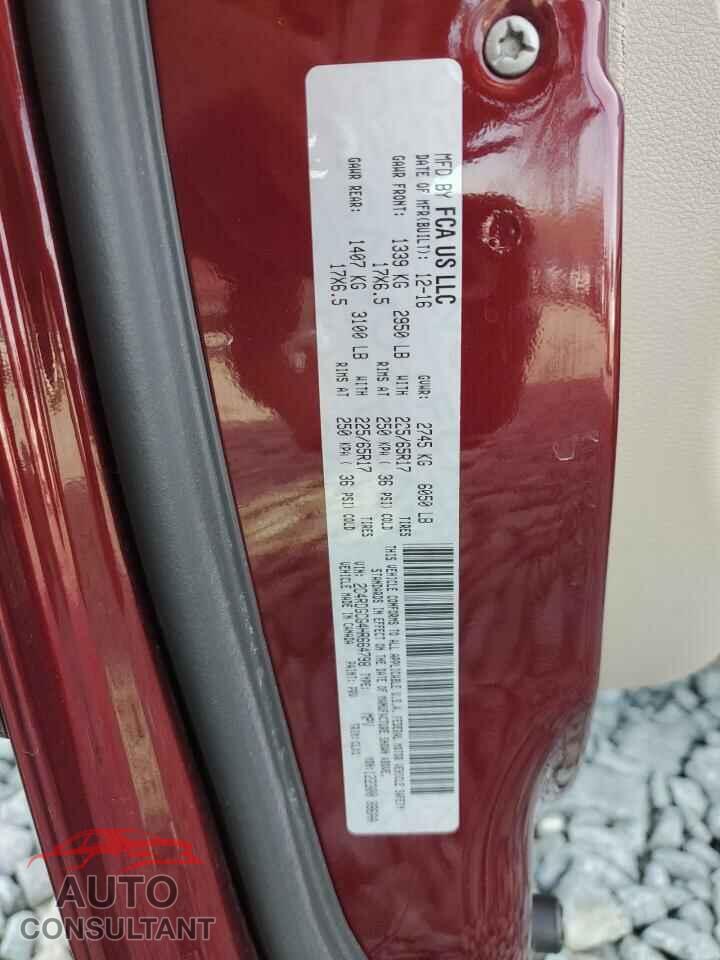DODGE CARAVAN 2017 - 2C4RDGCG4HR664798