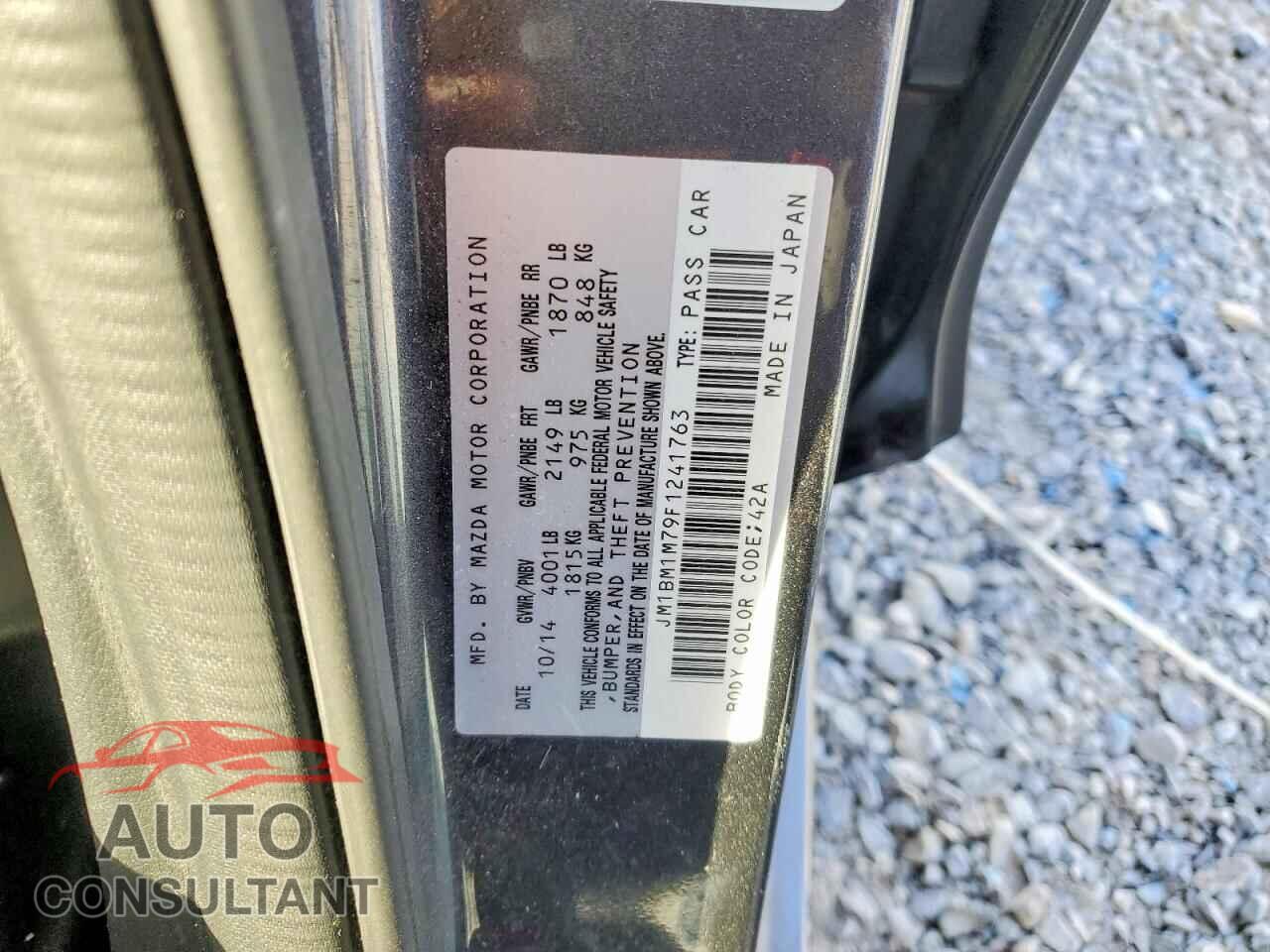 MAZDA 3 2015 - JM1BM1M79F1241763