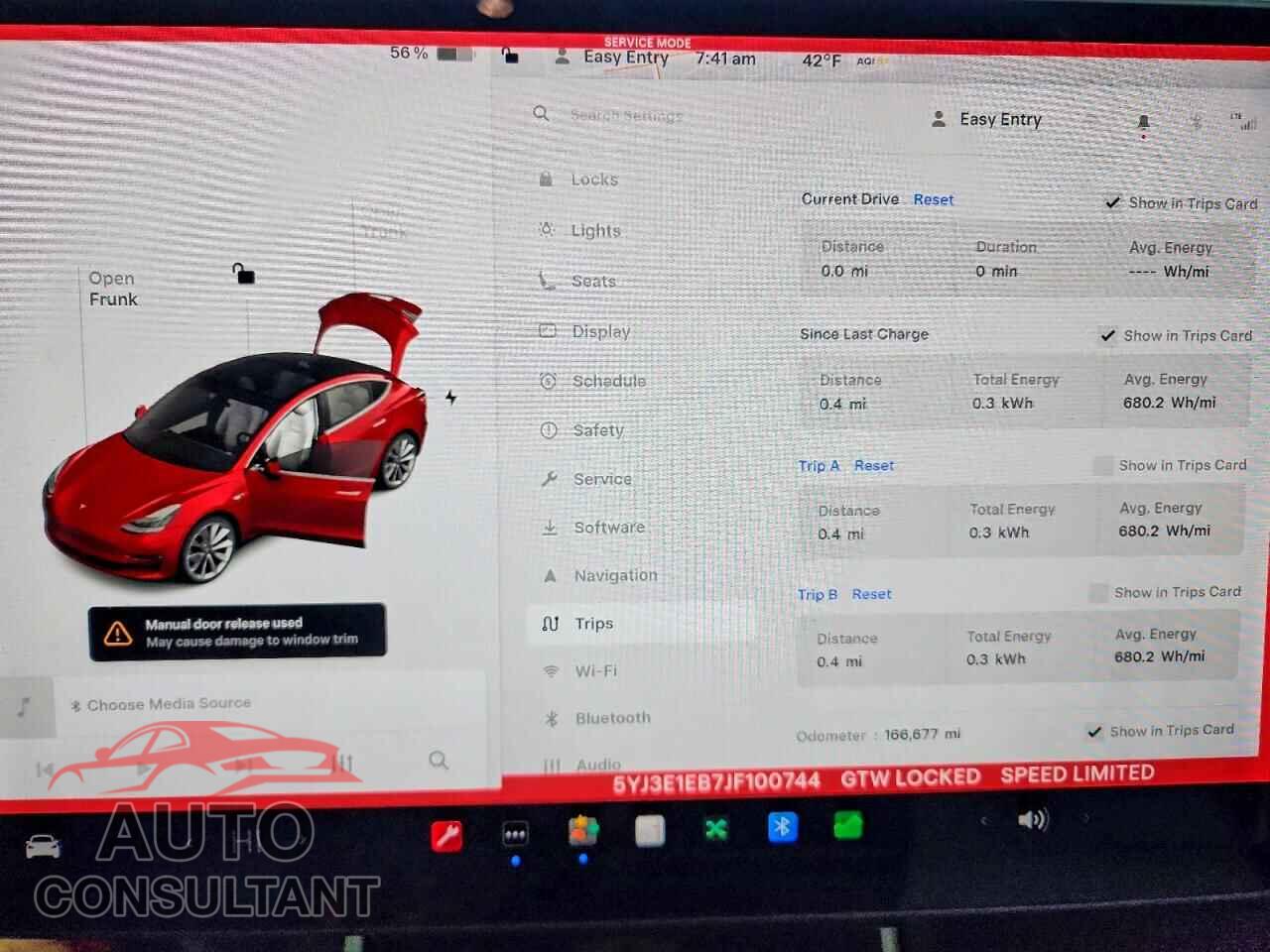 TESLA MODEL 3 2018 - 5YJ3E1EB7JF100744