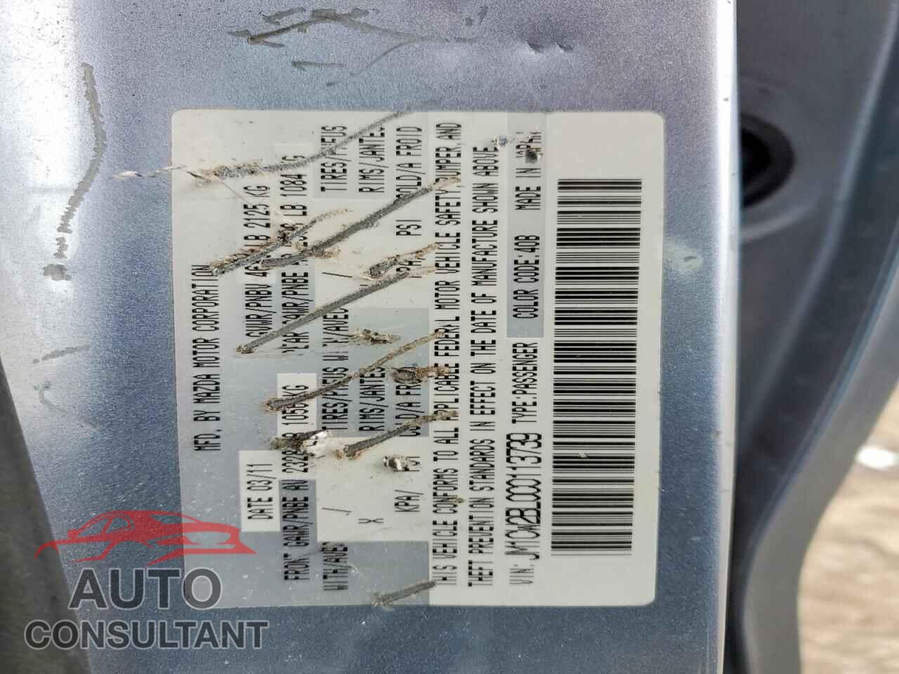 MAZDA 5 2012 - JM1CW2BL0C0113739