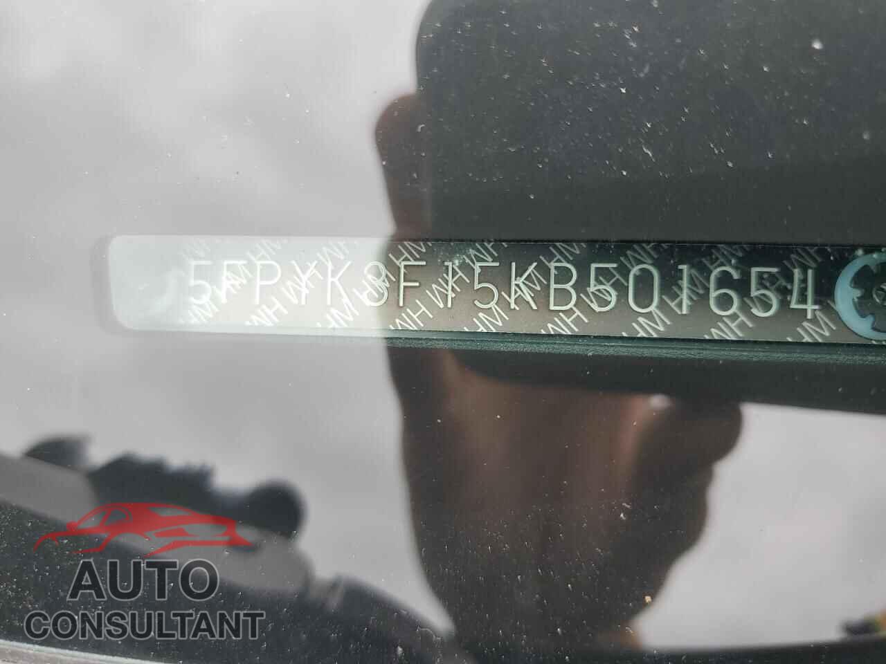 HONDA RIDGELINE 2019 - 5FPYK3F15KB501654