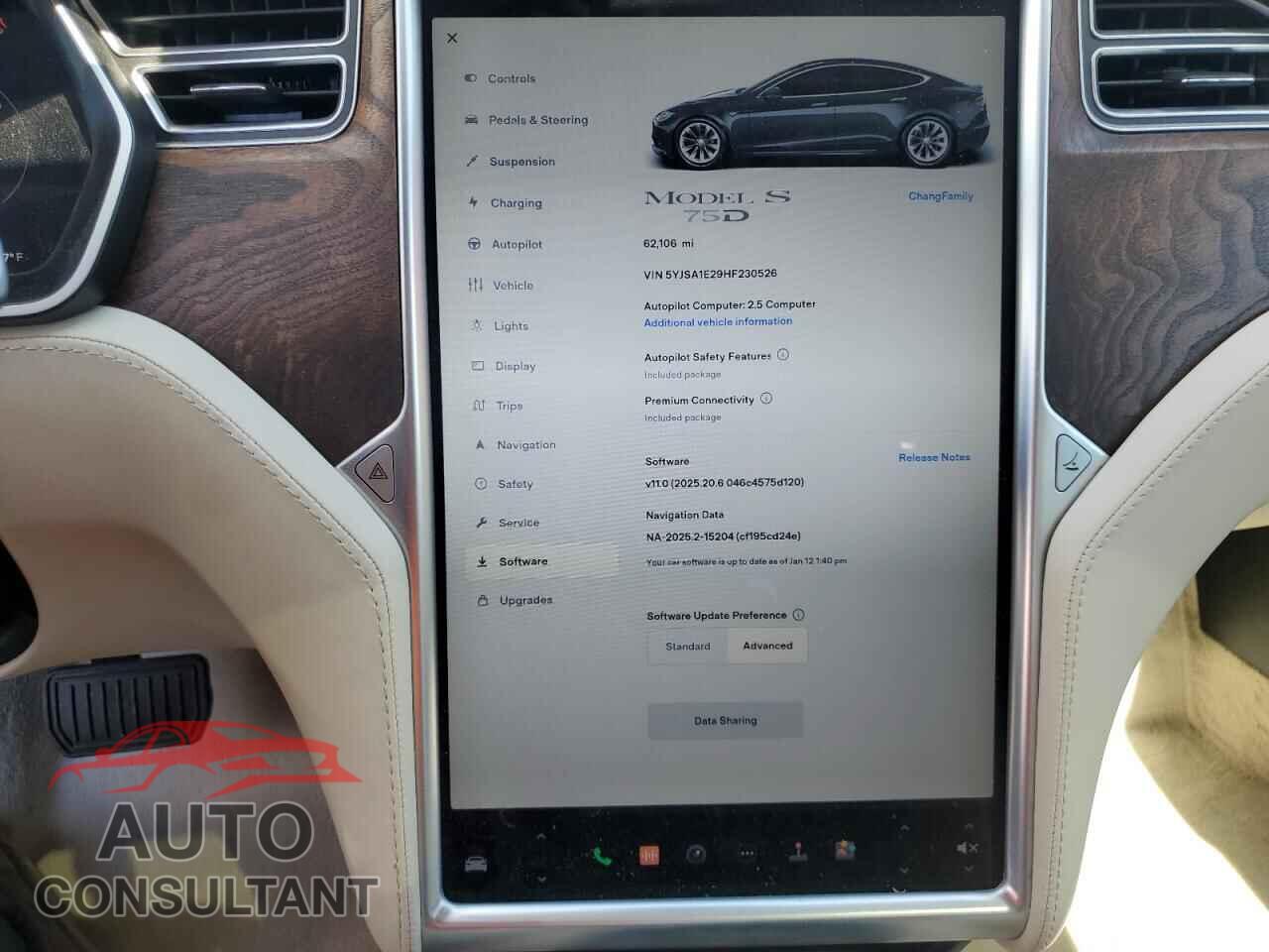 TESLA MODEL S 2017 - 5YJSA1E29HF230526