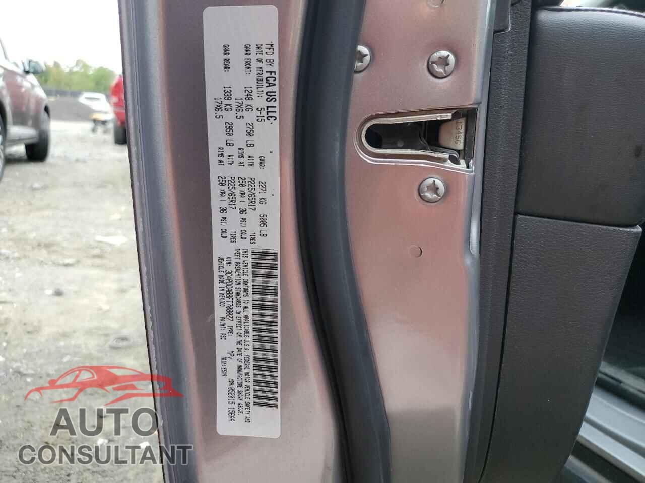 DODGE JOURNEY 2015 - 3C4PDCAB8FT708027