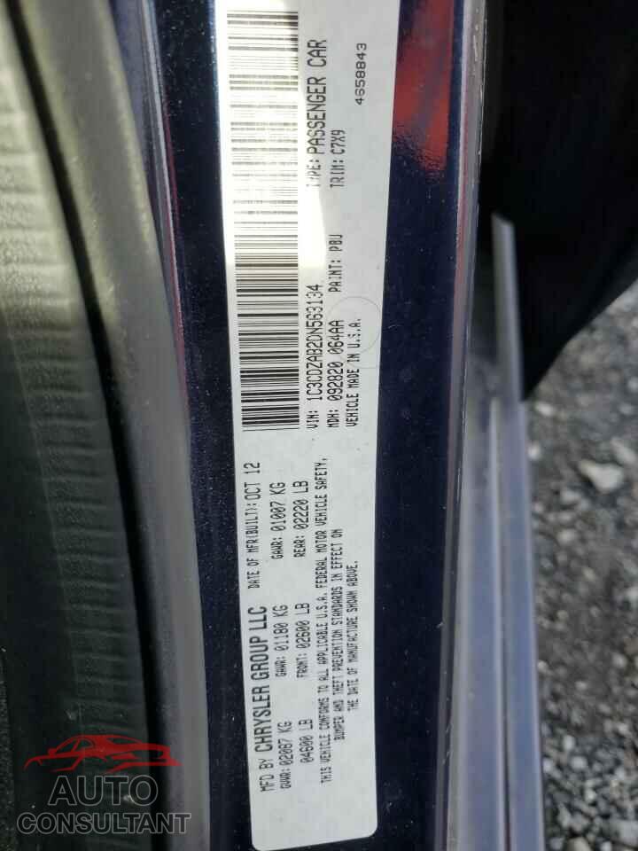 DODGE AVENGER 2013 - 1C3CDZAB2DN563134