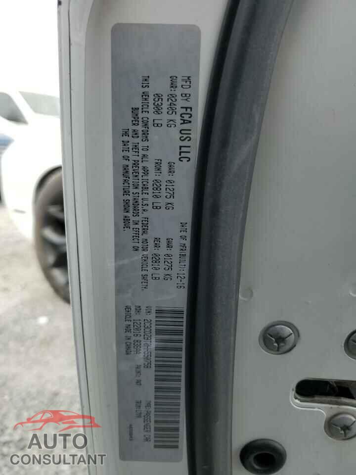 DODGE CHALLENGER 2017 - 2C3CDZBT0HH550758