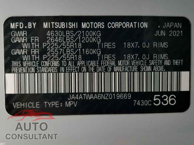 MITSUBISHI ECLIPSE 2022 - JA4ATWAA6NZ019669