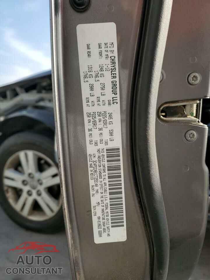 DODGE JOURNEY 2012 - 3C4PDCAB1CT255140