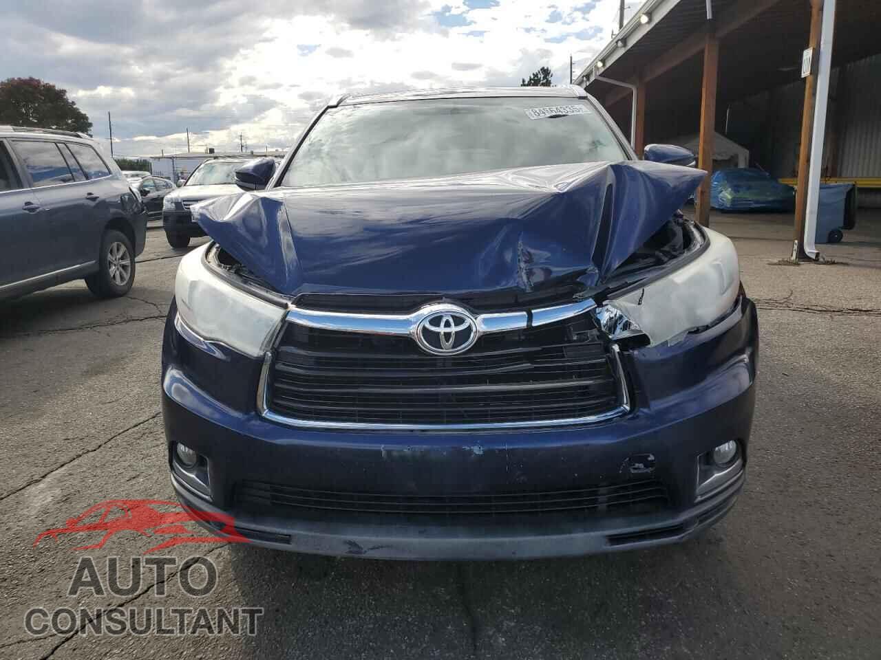 TOYOTA HIGHLANDER 2014 - 5TDDKRFH7ES053473