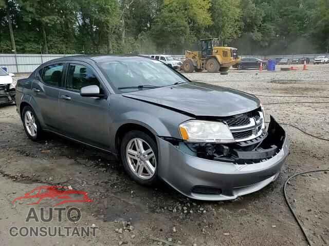 DODGE AVENGER 2012 - 1C3CDZCBXCN290620