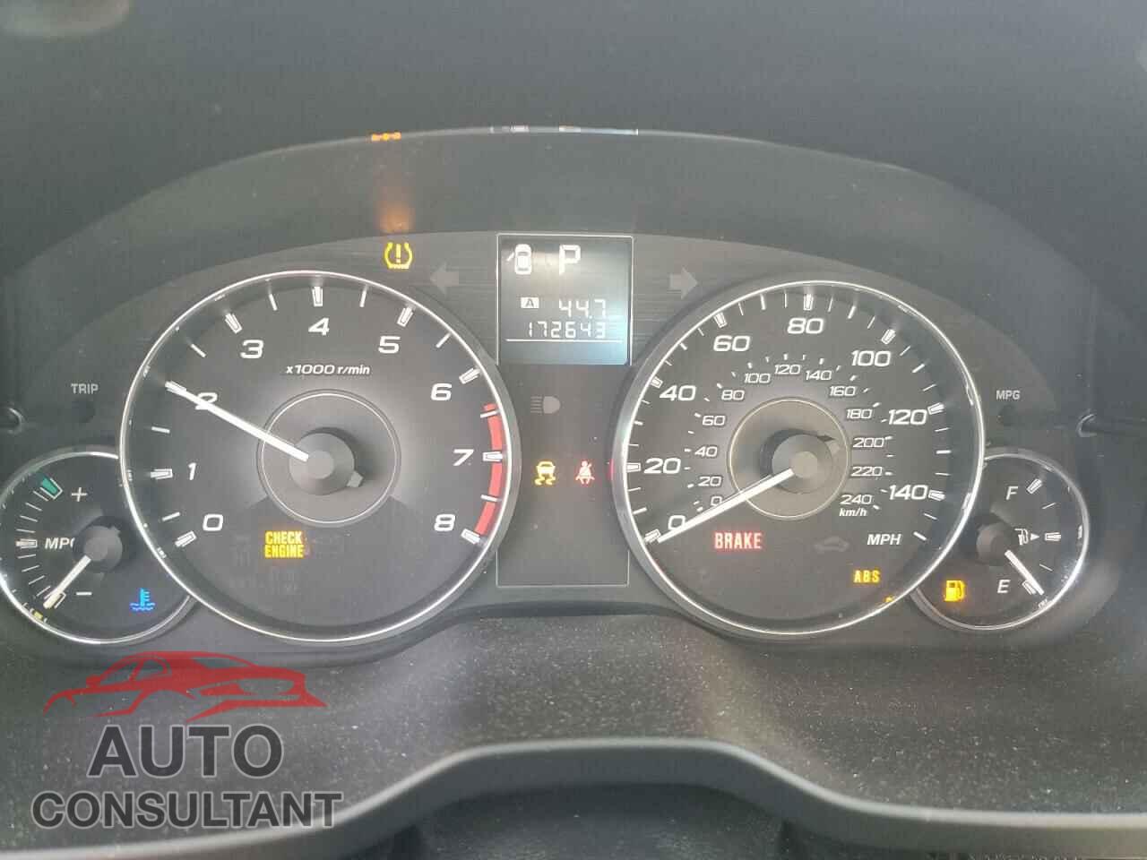 SUBARU OUTBACK 2012 - 4S4BRCCC1C3210496