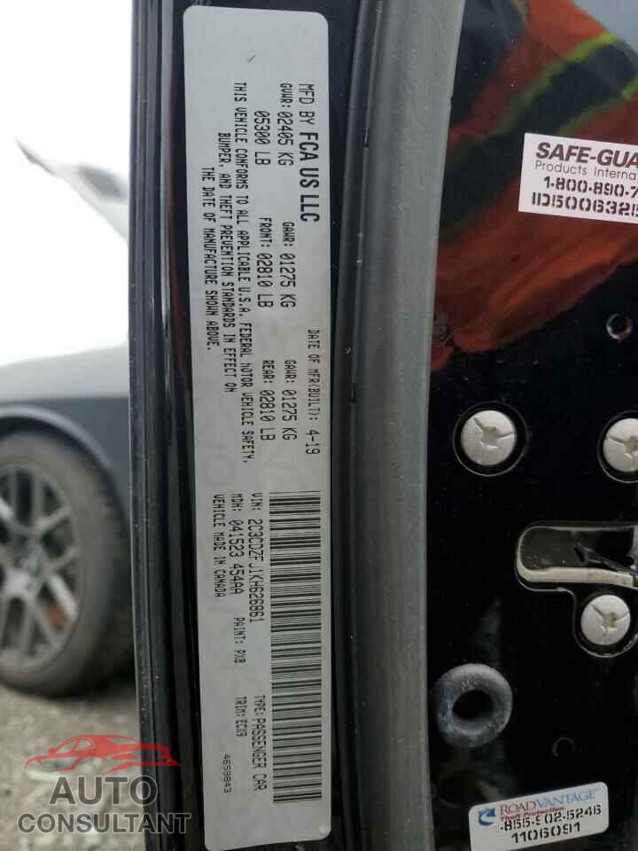 DODGE CHALLENGER 2019 - 2C3CDZFJ1KH626861