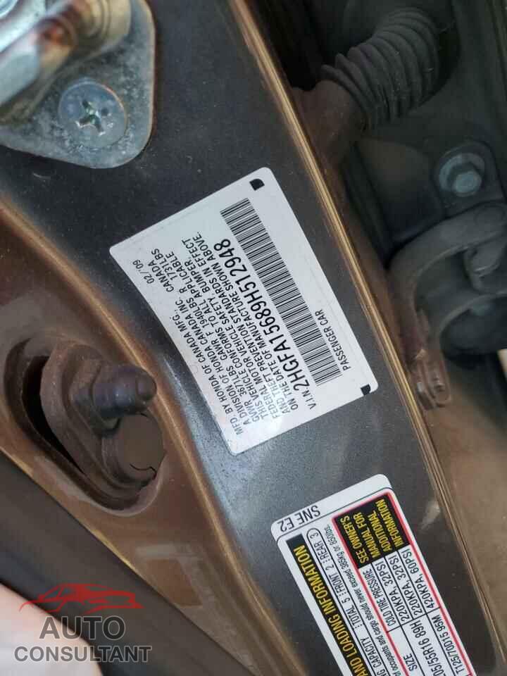HONDA CIVIC 2009 - 2HGFA15689H512948