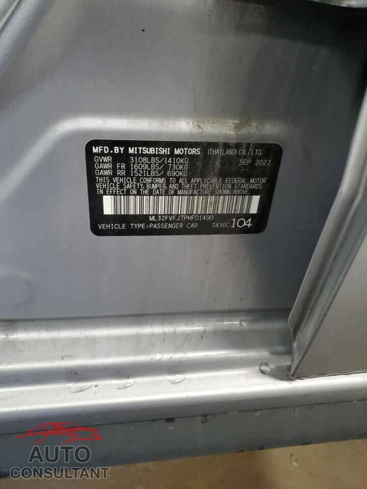 MITSUBISHI MIRAGE 2023 - ML32FVFJ7PHF01490
