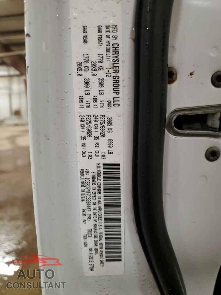 DODGE RAM 1500 2012 - 1C6RD7MT7CS204447