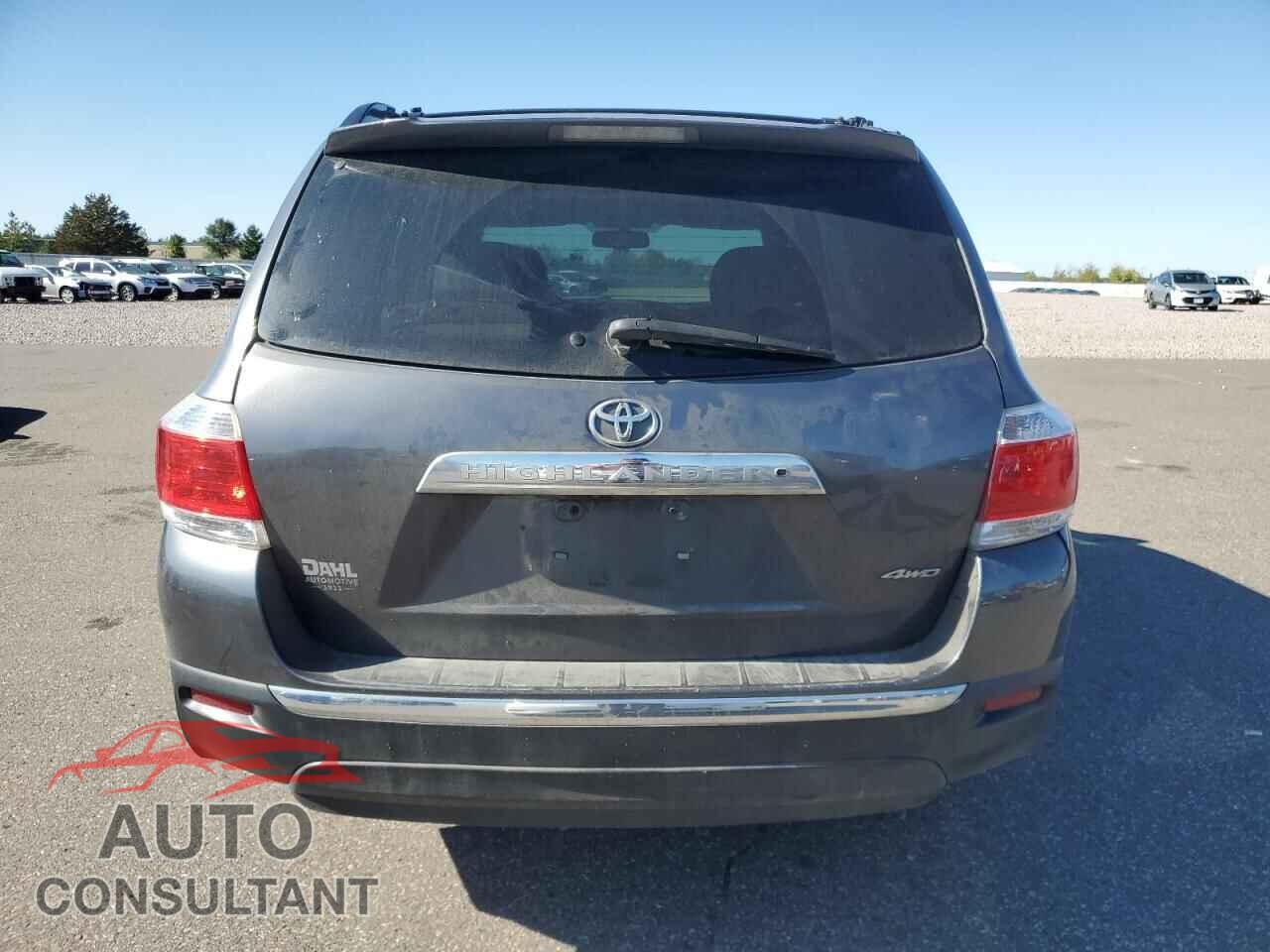 TOYOTA HIGHLANDER 2012 - 5TDBK3EH6CS097614