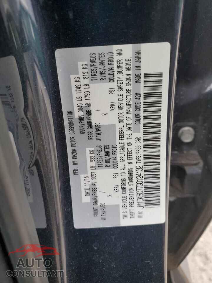 MAZDA CX-3 2016 - JM1DKBC77G0124132