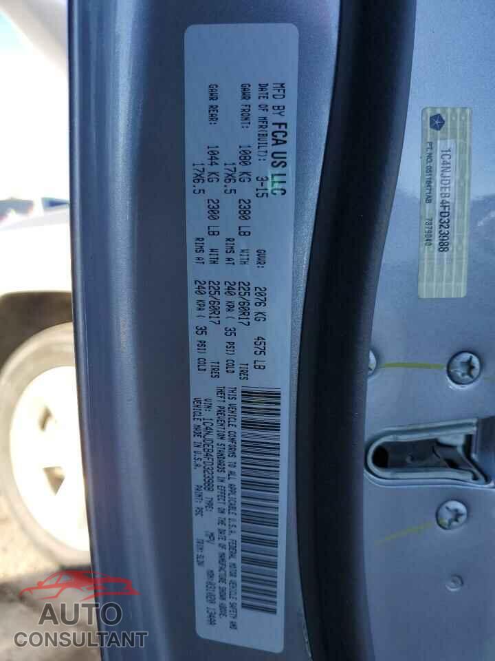 JEEP COMPASS 2015 - 1C4NJDEB4FD323988
