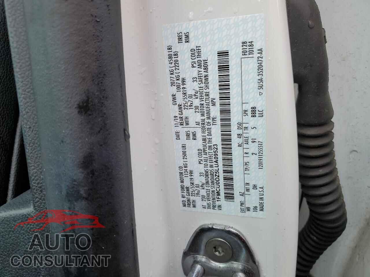 FORD ESCAPE 2020 - 1FMCU0DZ5LUA09523