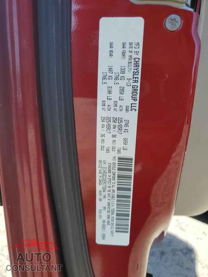 DODGE CARAVAN 2014 - 2C4RDGCG3ER173344
