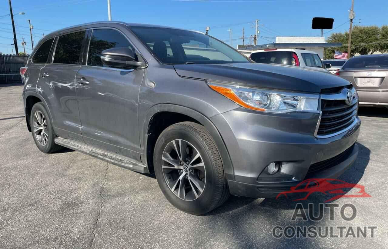 TOYOTA HIGHLANDER 2016 - 5TDKKRFH0GS144885