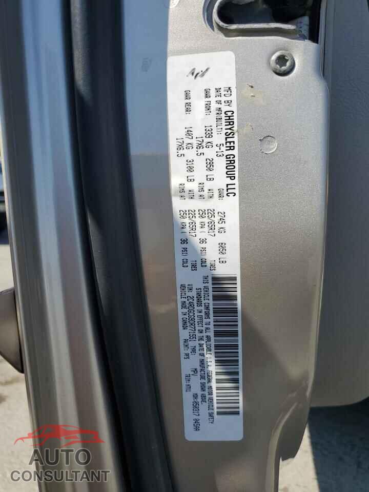 DODGE CARAVAN 2013 - 2C4RDGCG9DR771551