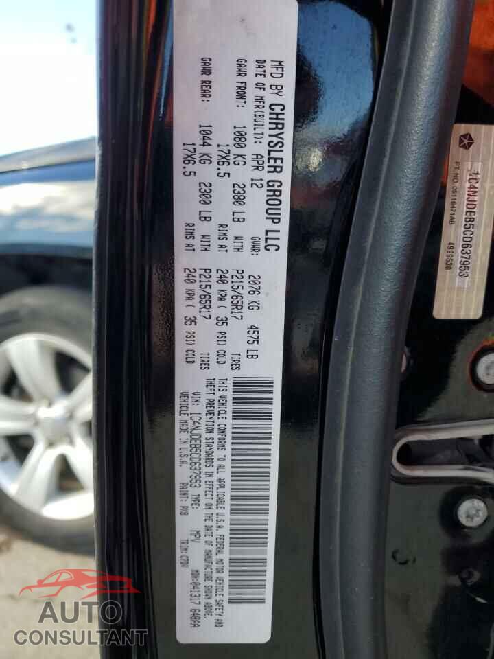 JEEP COMPASS 2012 - 1C4NJDEB5CD637953