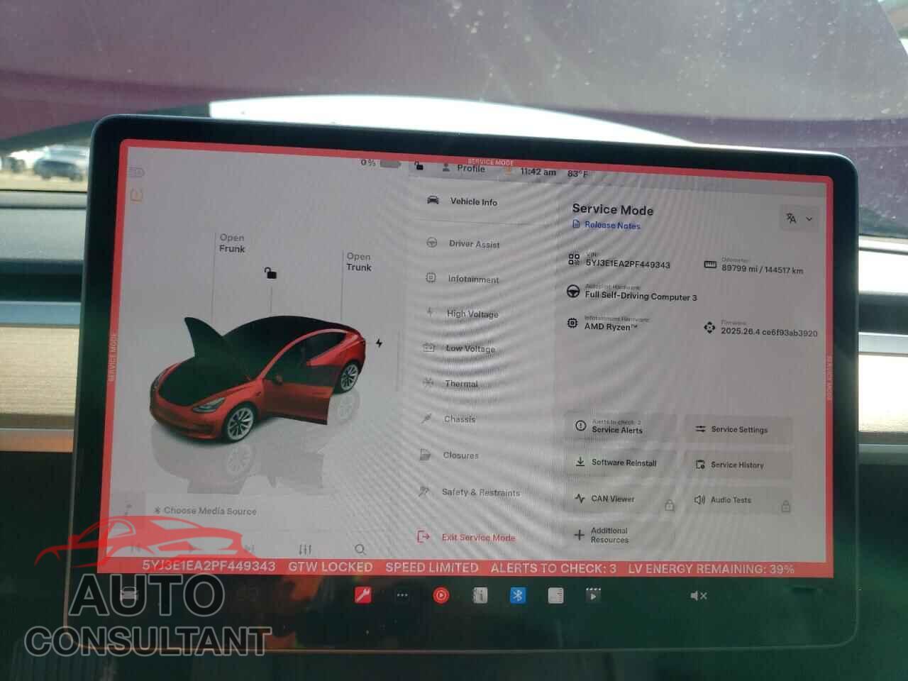 TESLA MODEL 3 2023 - 5YJ3E1EA2PF449343