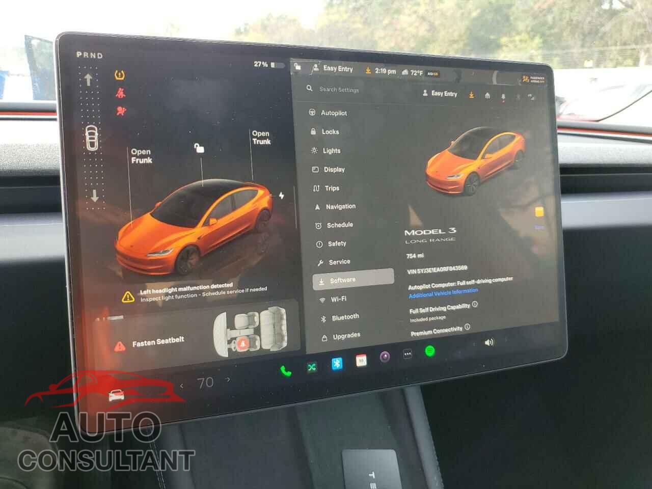 TESLA MODEL 3 2024 - 5YJ3E1EA0RF843569