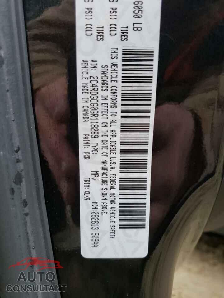 DODGE CARAVAN 2016 - 2C4RDGCG0GR118269