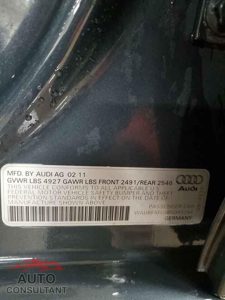 AUDI A4 2011 - WAUBFAFL0BN045294