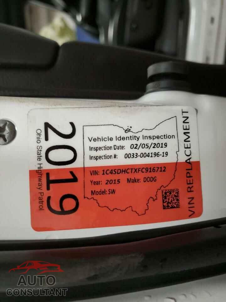 DODGE DURANGO 2015 - 1C4SDHCTXFC916712