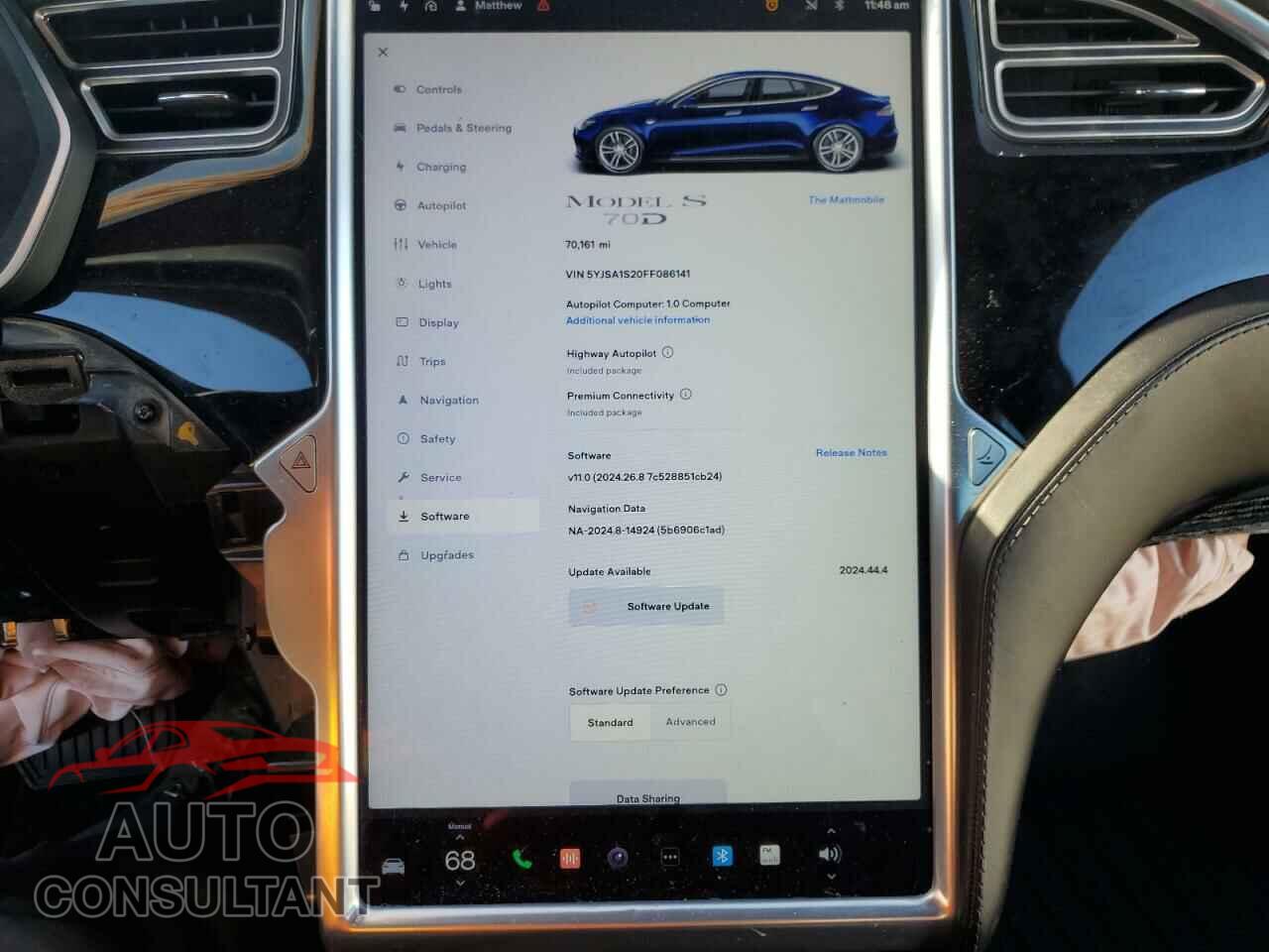 TESLA MODEL S 2015 - 5YJSA1S20FF086141