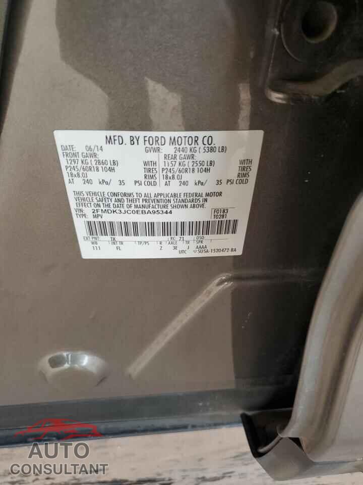 FORD EDGE 2014 - 2FMDK3JC0EBA95344