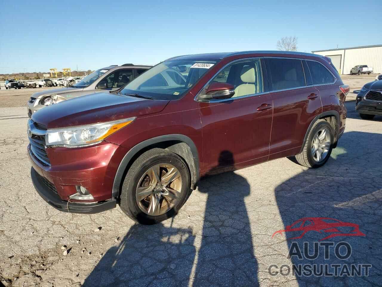 TOYOTA HIGHLANDER 2014 - 5TDDKRFH0ES045716