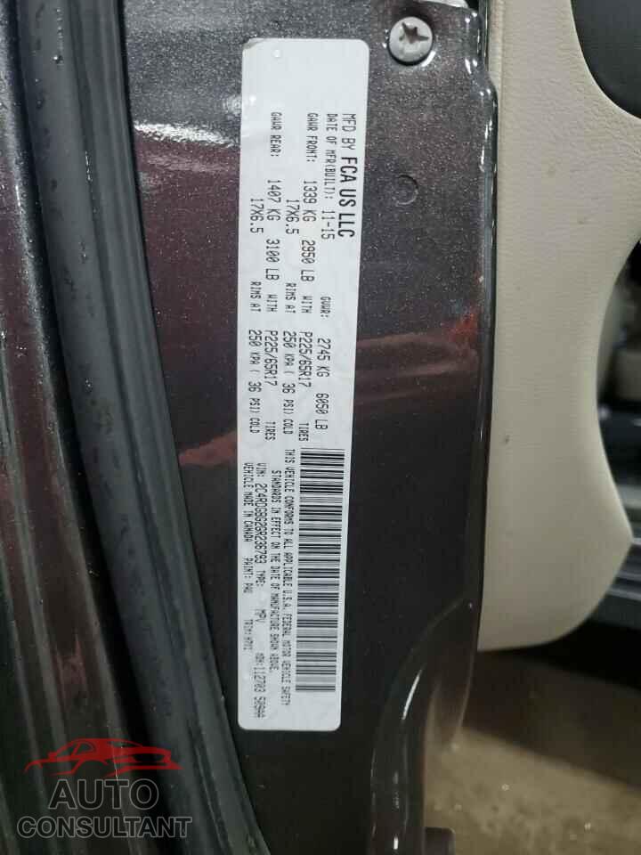 DODGE CARAVAN 2016 - 2C4RDGBG2GR236793