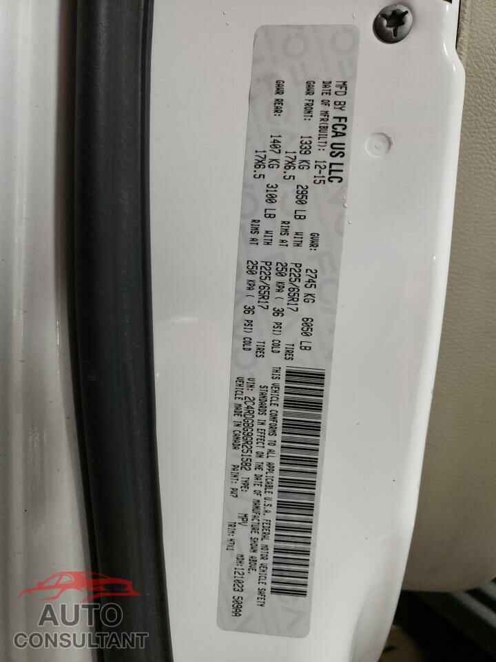 DODGE CARAVAN 2016 - 2C4RDGBG9GR251582