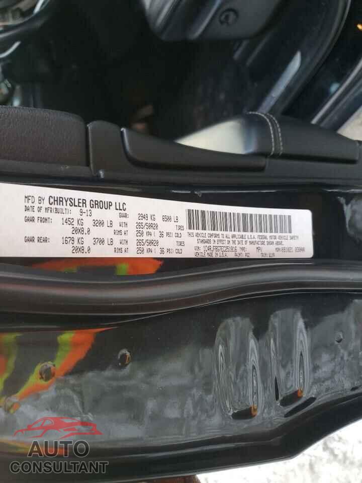 JEEP GRAND CHER 2014 - 1C4RJFBG7EC251816