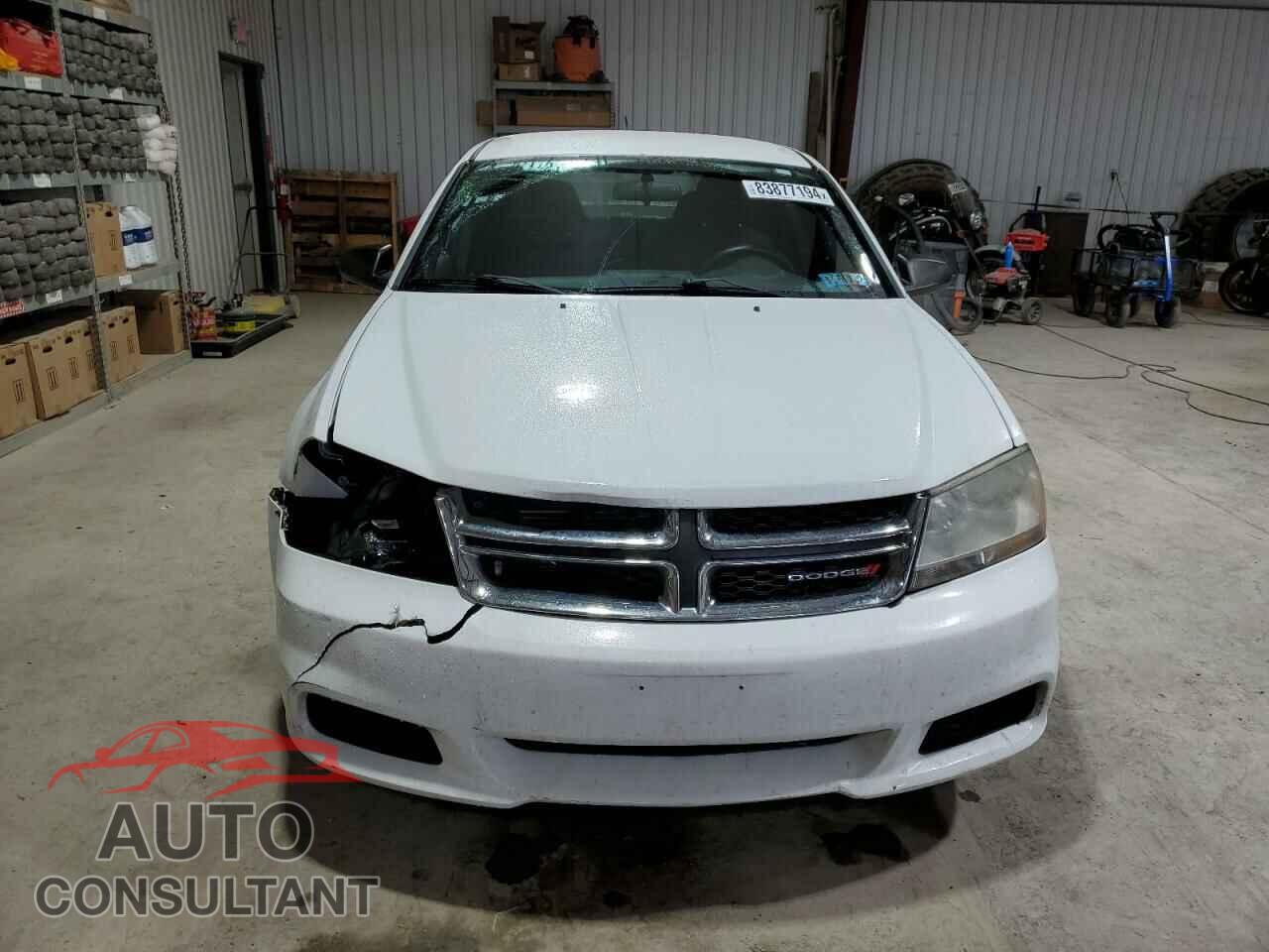 DODGE AVENGER 2012 - 1C3CDZAB9CN232453
