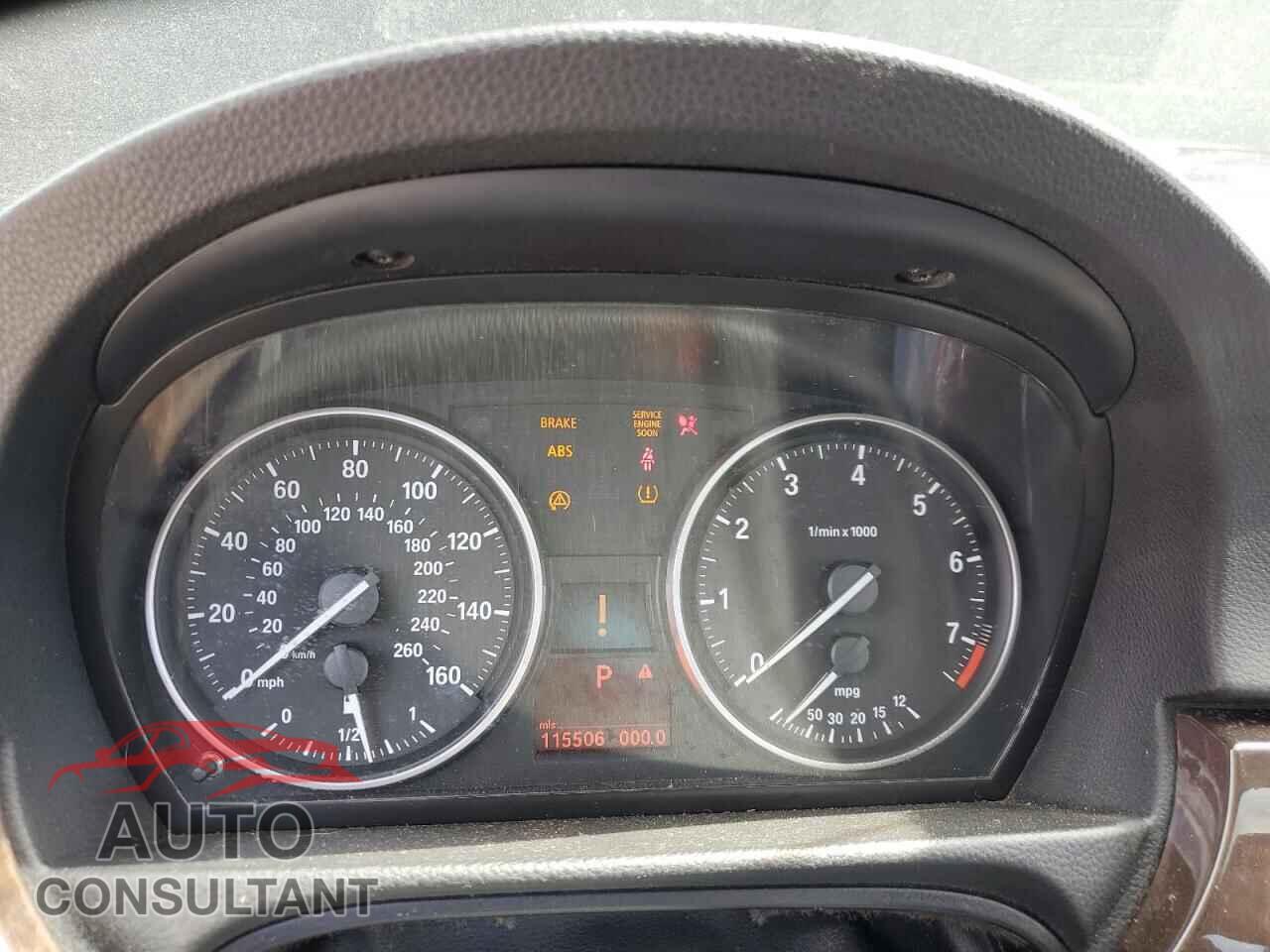 BMW 3 SERIES 2011 - WBAPH7C55BE461365