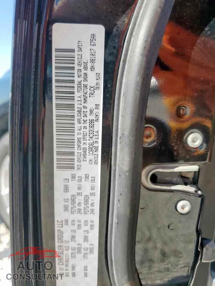 DODGE RAM 1500 2012 - 1C6RD6LT4CS318286