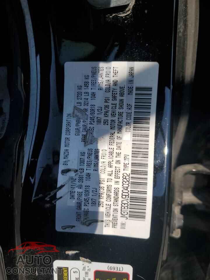 MAZDA CX-9 2013 - JM3TB3CV9D0403262