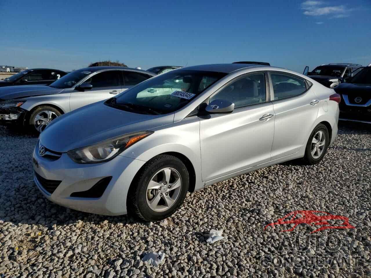 HYUNDAI ELANTRA 2014 - KMHDH4AE3EU218652