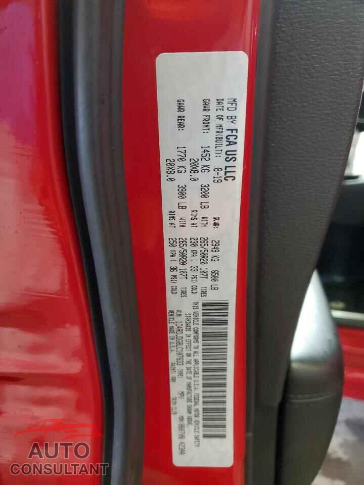 DODGE DURANGO 2020 - 1C4RDJDG8LC107633