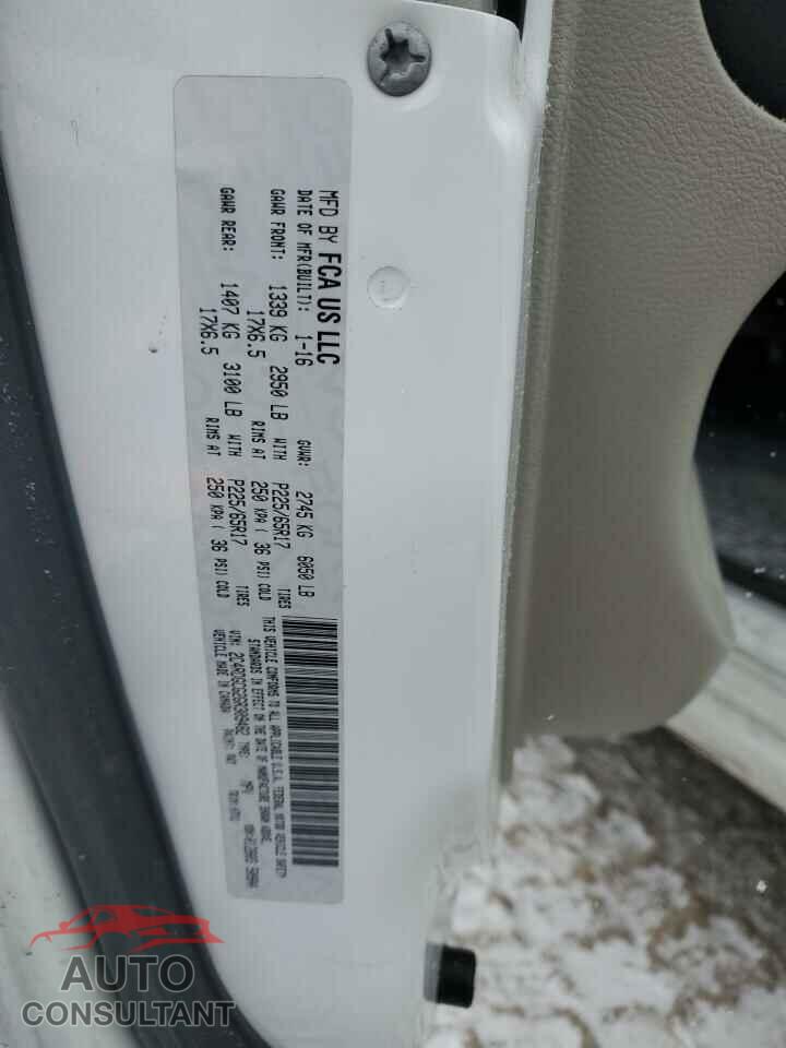 DODGE CARAVAN 2016 - 2C4RDGCG2GR309482