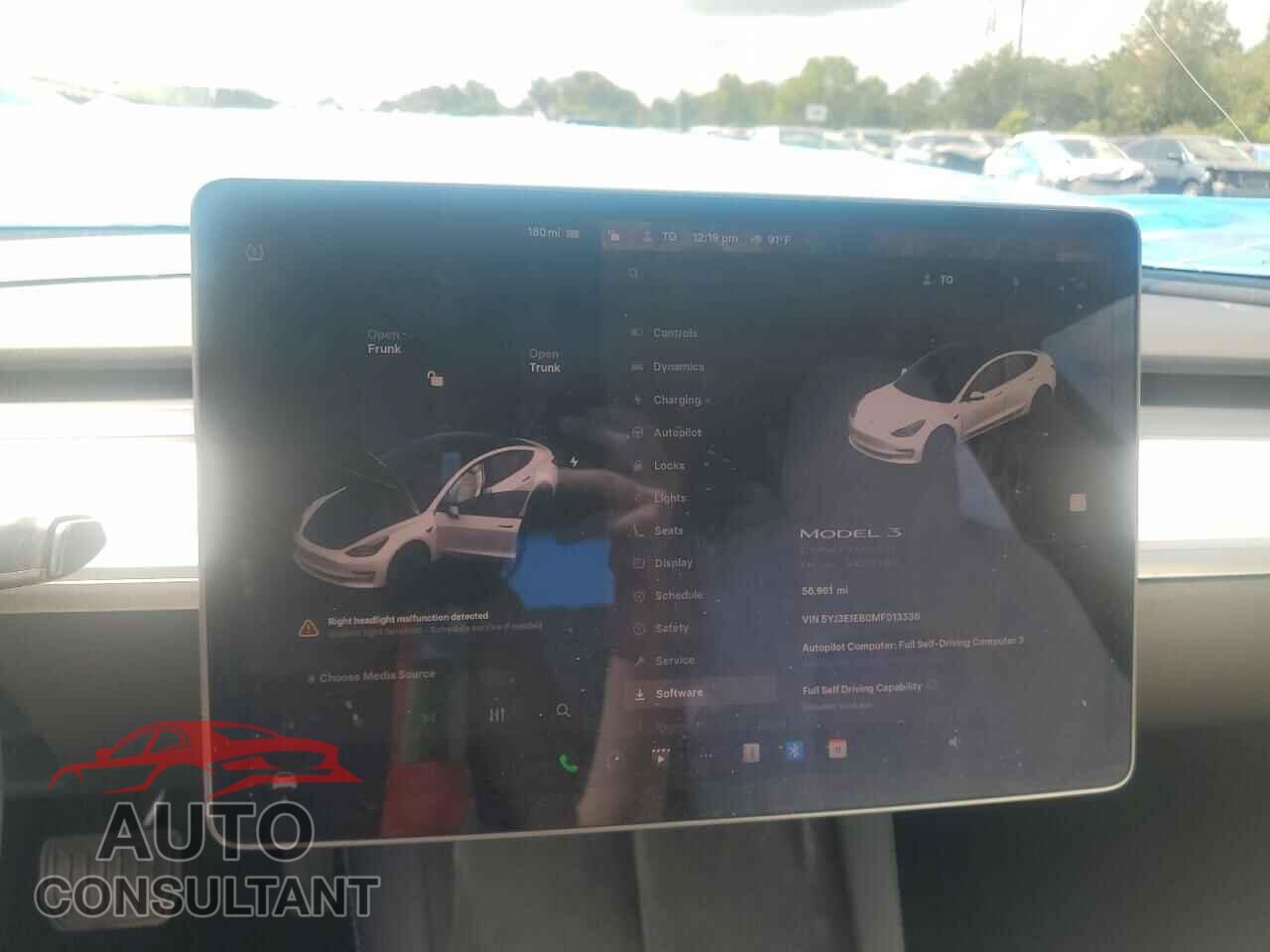 TESLA MODEL 3 2021 - 5YJ3E1EB0MF013336