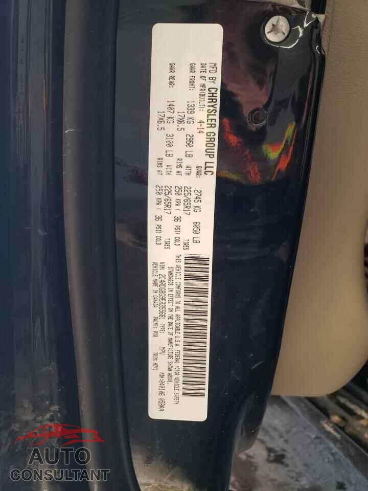 DODGE CARAVAN 2014 - 2C4RDGBG9ER355681