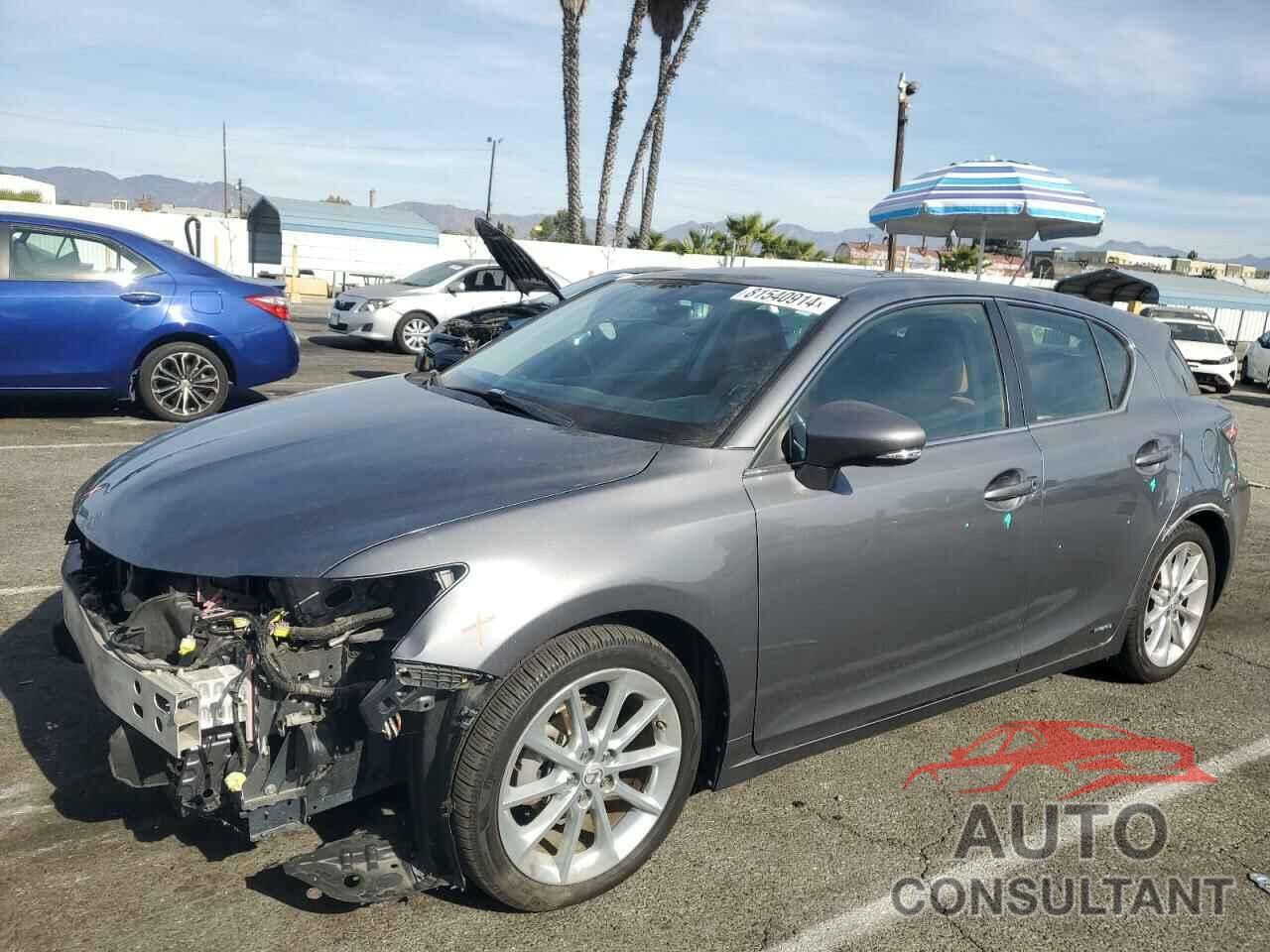 LEXUS CT 200 2012 - JTHKD5BH6C2099413