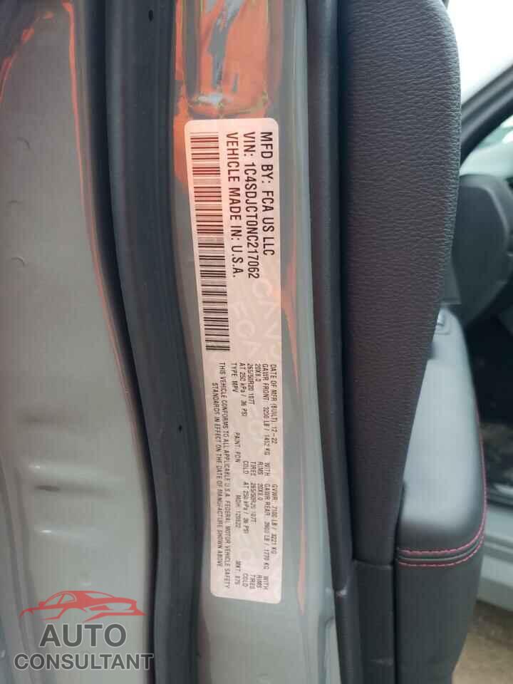 DODGE DURANGO 2022 - 1C4SDJCT0NC217062
